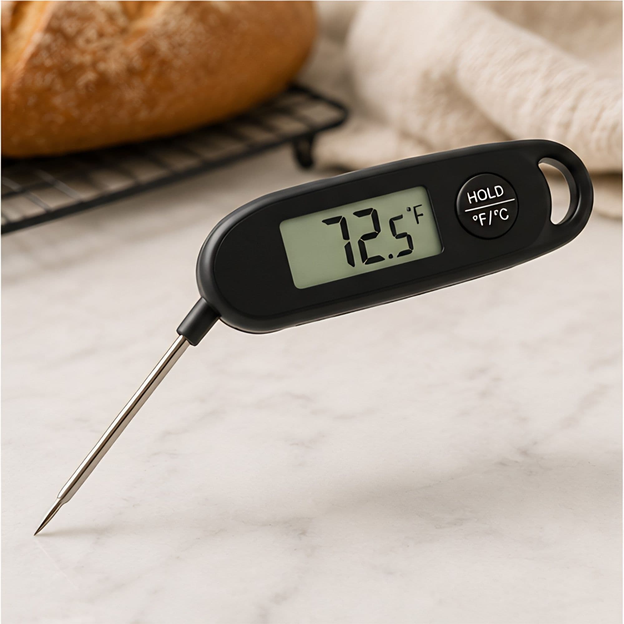 Digital instant-read food thermometer
