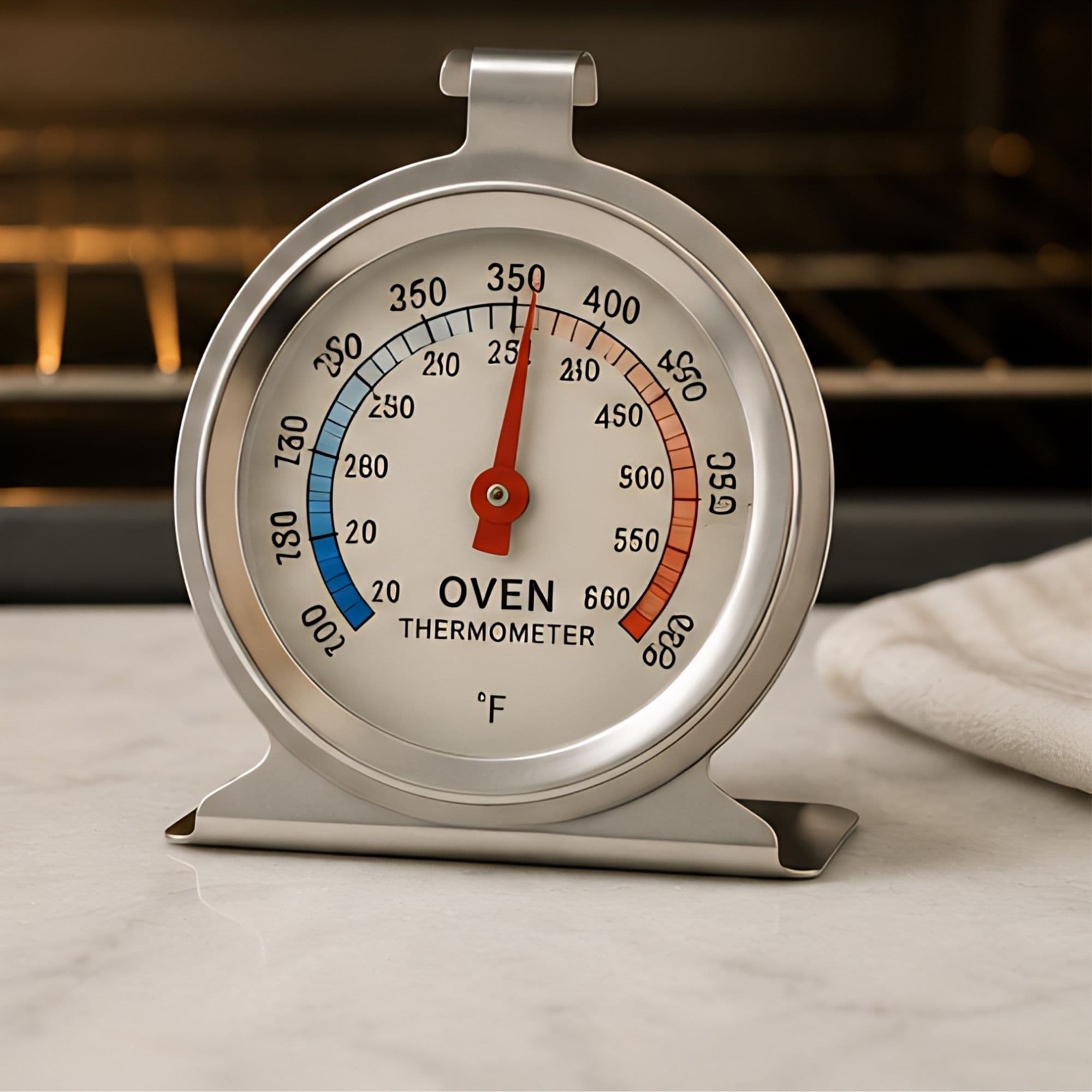 Analog oven thermometer for accurate baking temperature